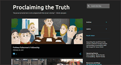Desktop Screenshot of proclaimingthetruth.org