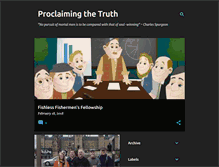 Tablet Screenshot of proclaimingthetruth.org